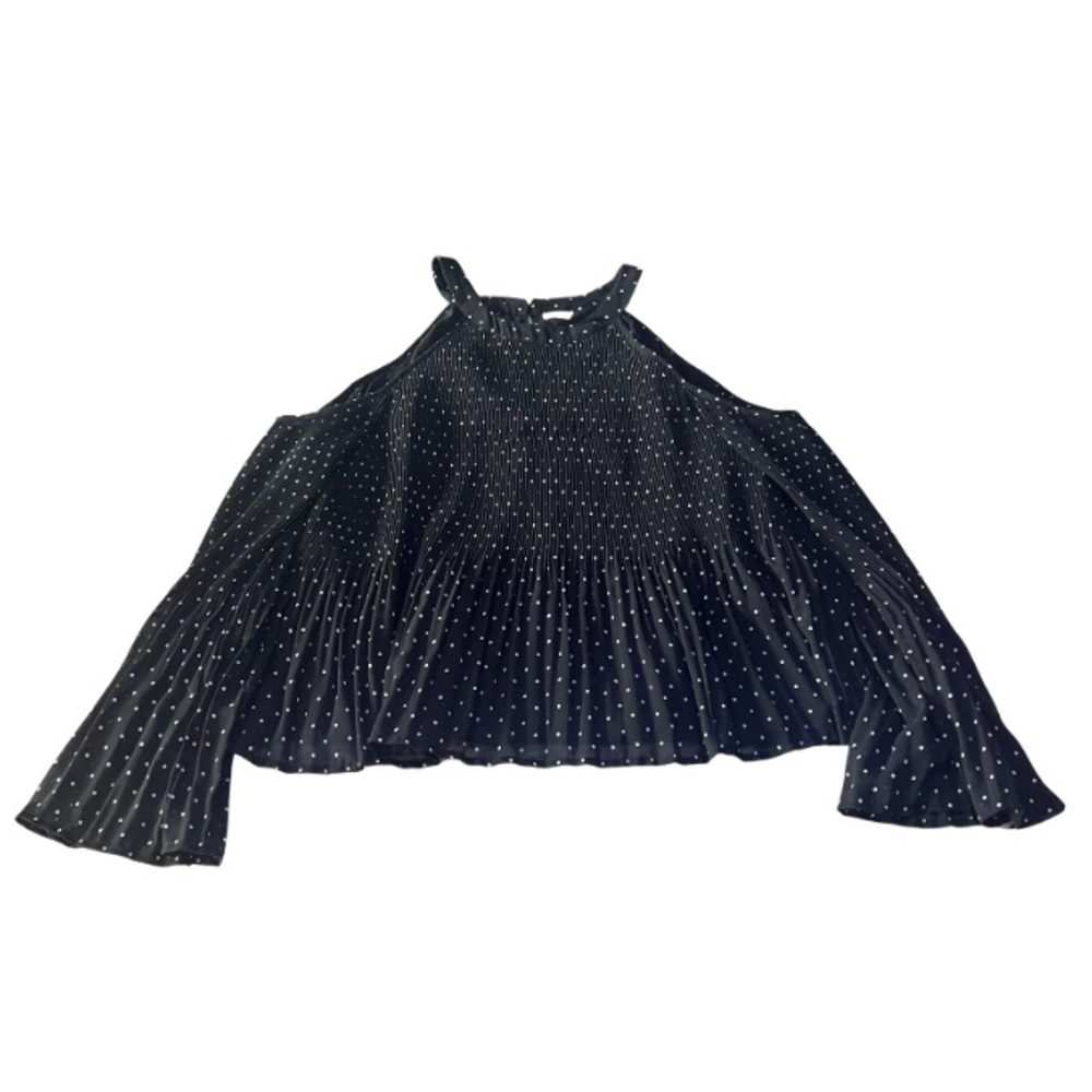 Hollister Black Polka Dot Women's Off the Shoulder Top